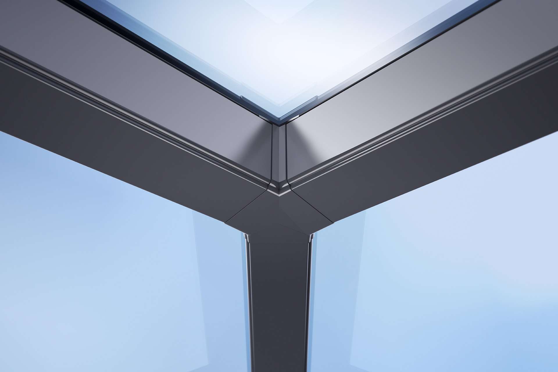 Korniche roof lantern flooding a living room with natural light