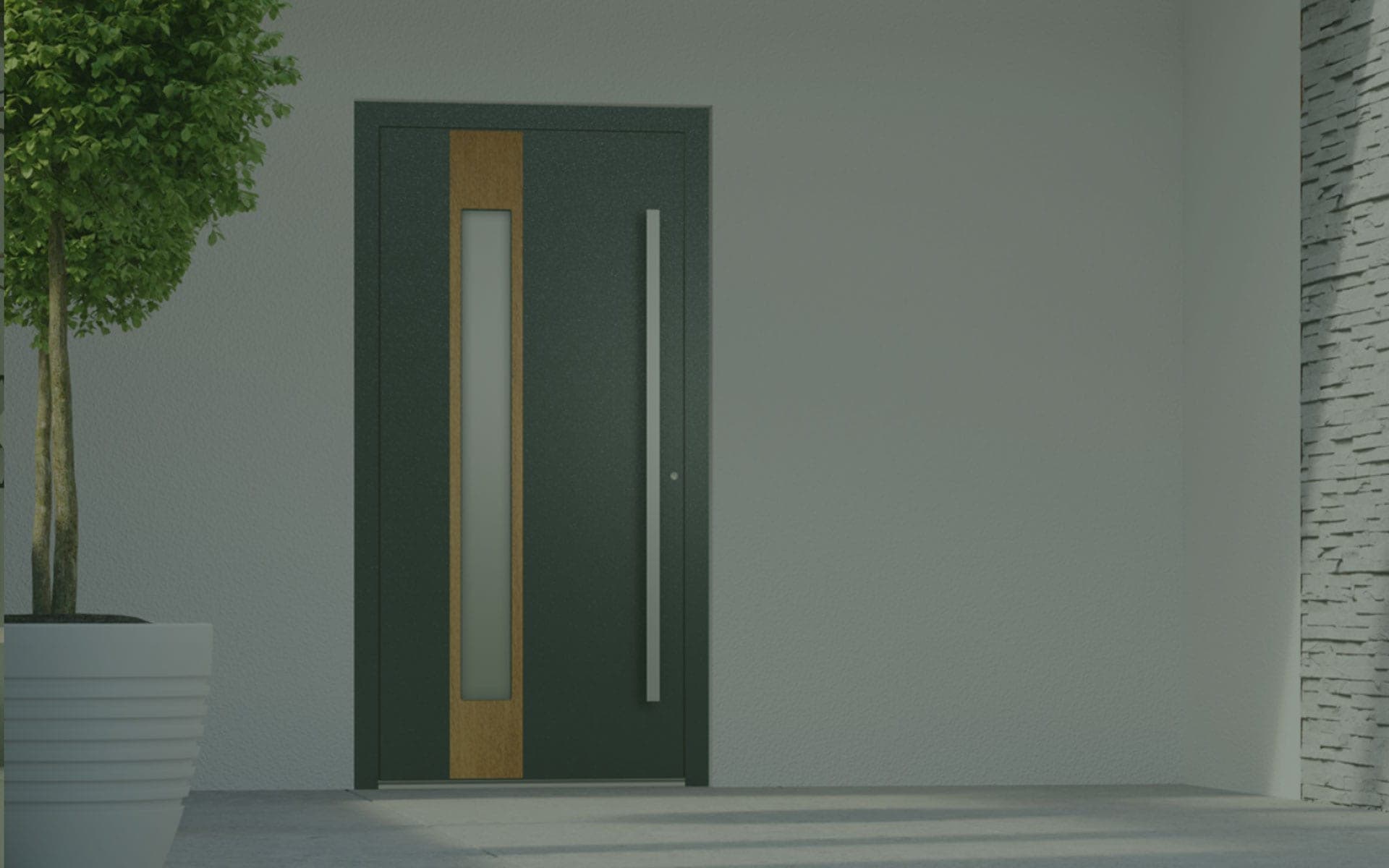 Gerda ALTUS steel security door on a UK residential property