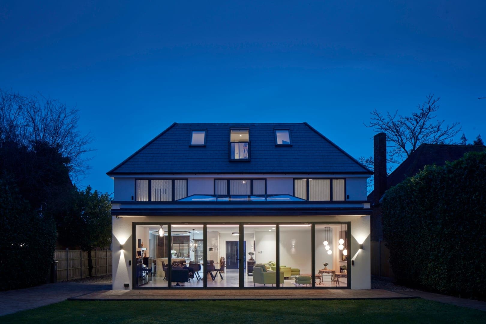 Schuco bifold doors installed on a Marlow home