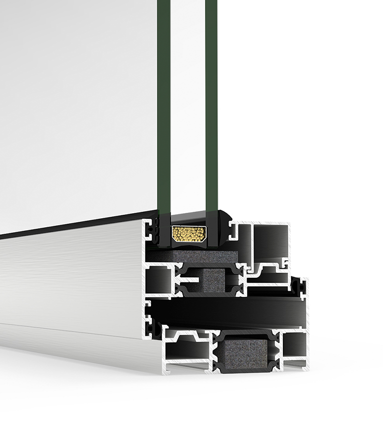 Triple glazed unit detail