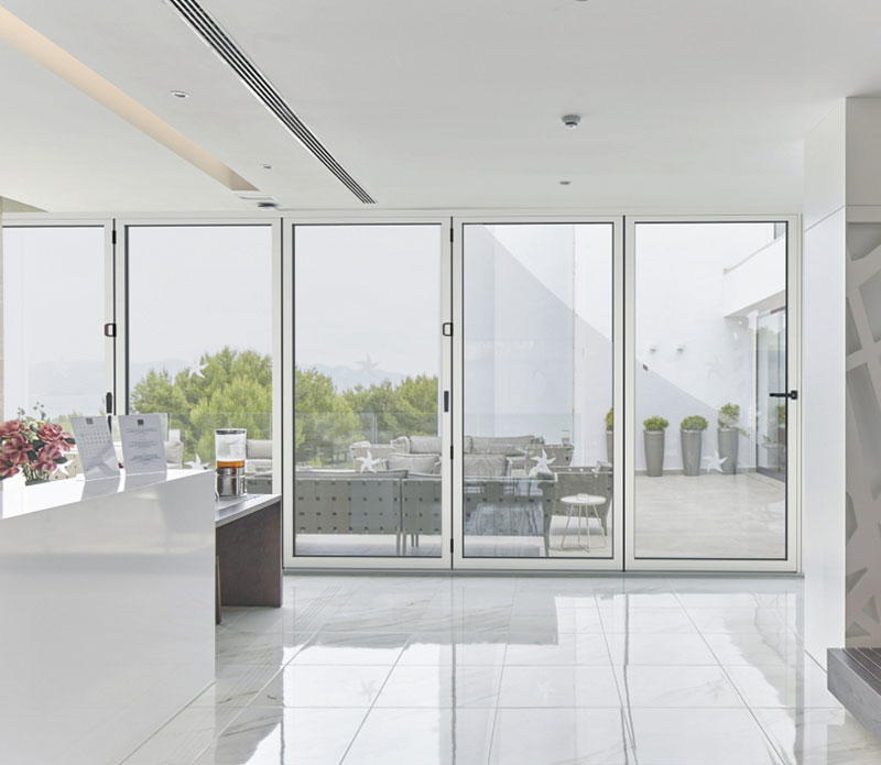 Porch with composite front door