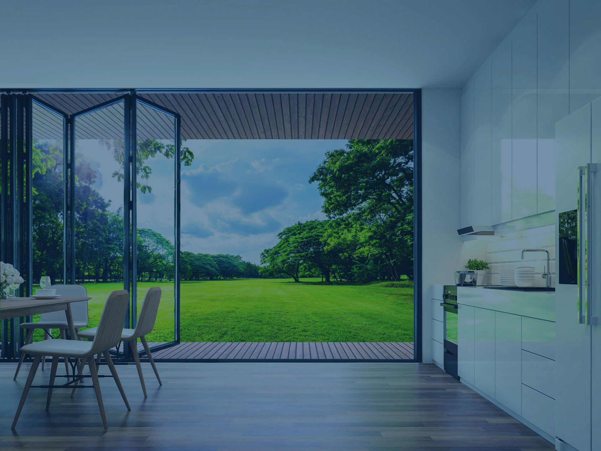 Modern home with premium double glazed windows and doors